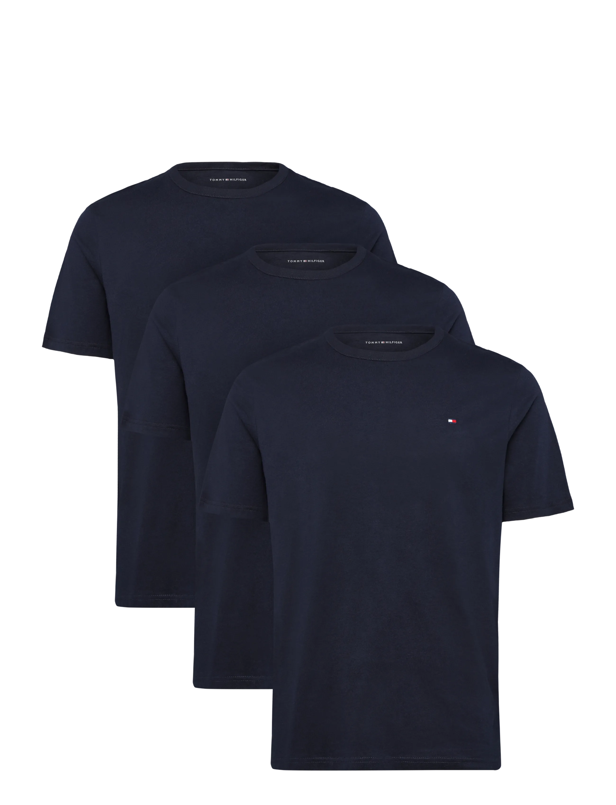 Tommy Hilfiger 3P SS TEE - T-shirts - DESERT SKY DESERT SKY DESERT SKY / navy