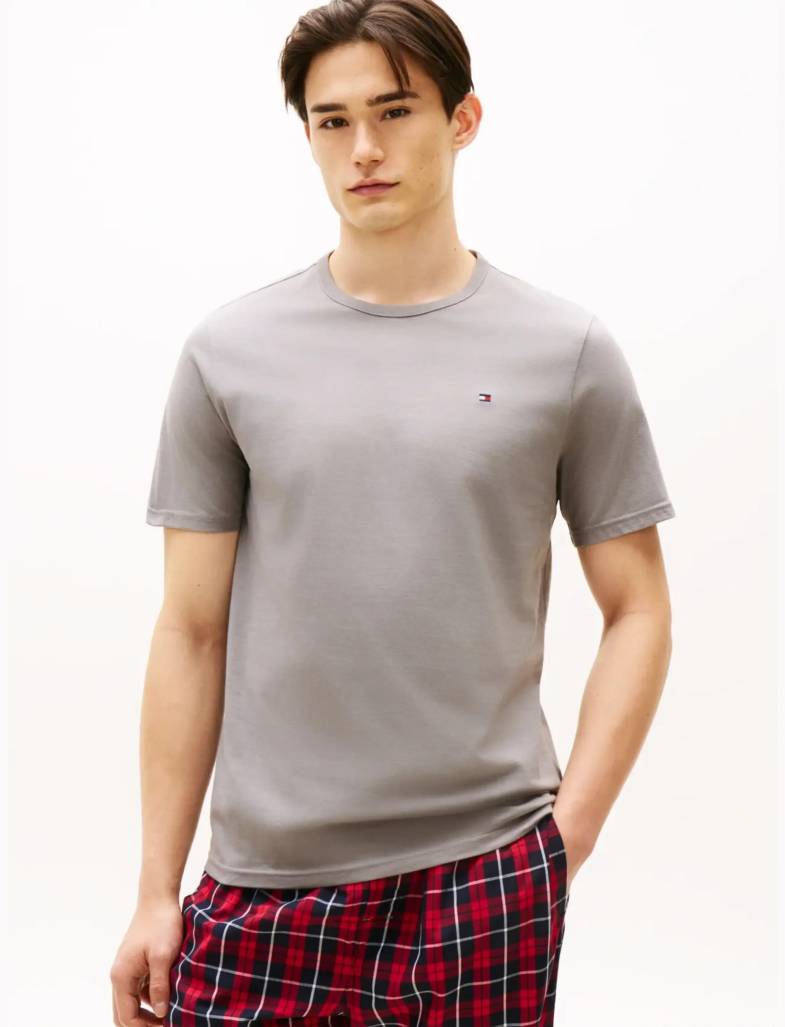 Tommy Hilfiger 3P SS TEE - Apakšveļa - ANTQ SLVR COST TAUP WHT / white