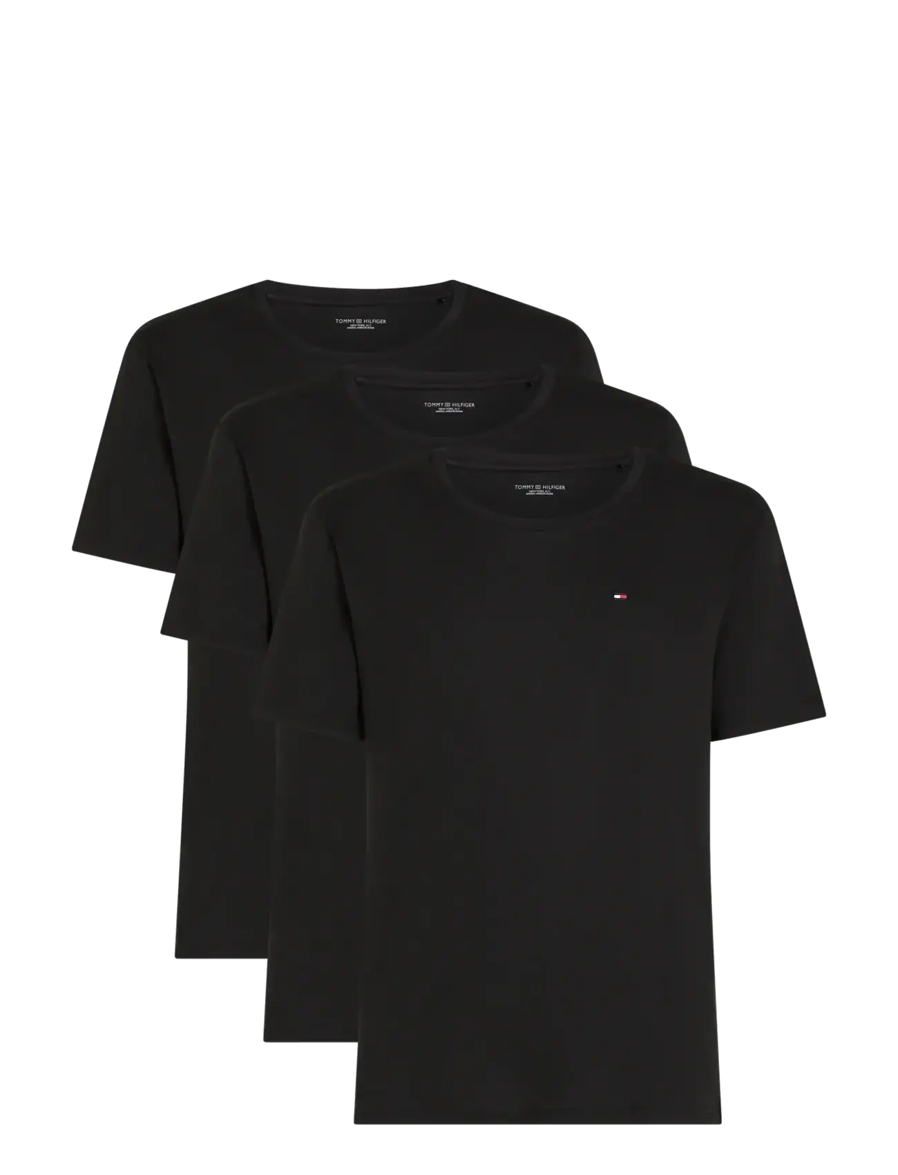 Tommy Hilfiger 3P SS TEE - Bielizna - BLACK BLACK BLACK / black