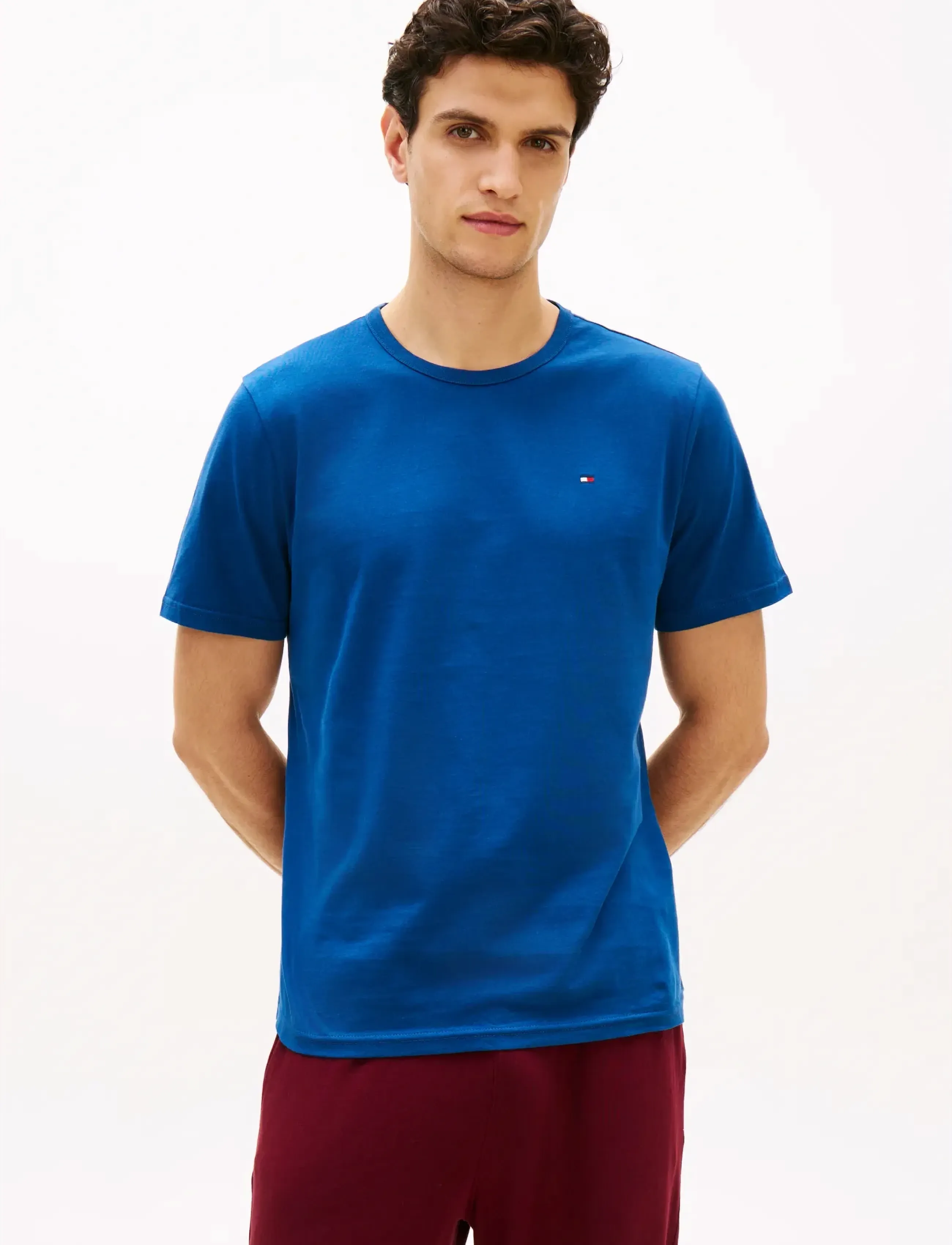 Tommy Hilfiger - 3P SS TEE - multipack t-skjorter - blu jn lght gry hth white - 2