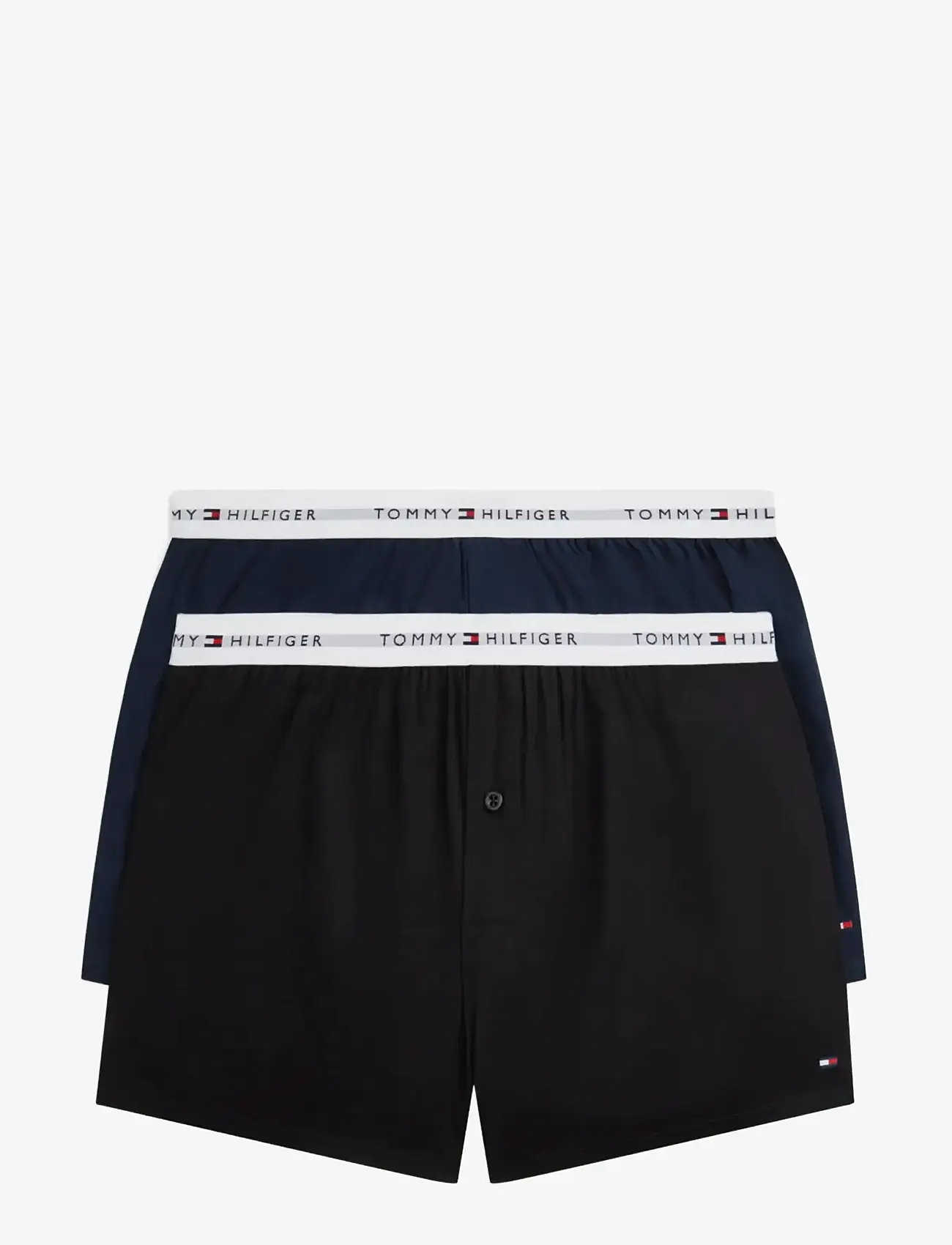 Tommy Hilfiger - 2P WOVEN BOXER - aluspükste mitmikpakk - navy blue black - 1
