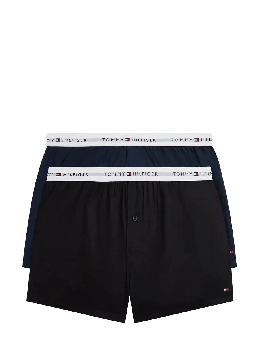 Tommy Hilfiger - 2P WOVEN BOXER - multipakk aluspüksid - navy blue black - 1