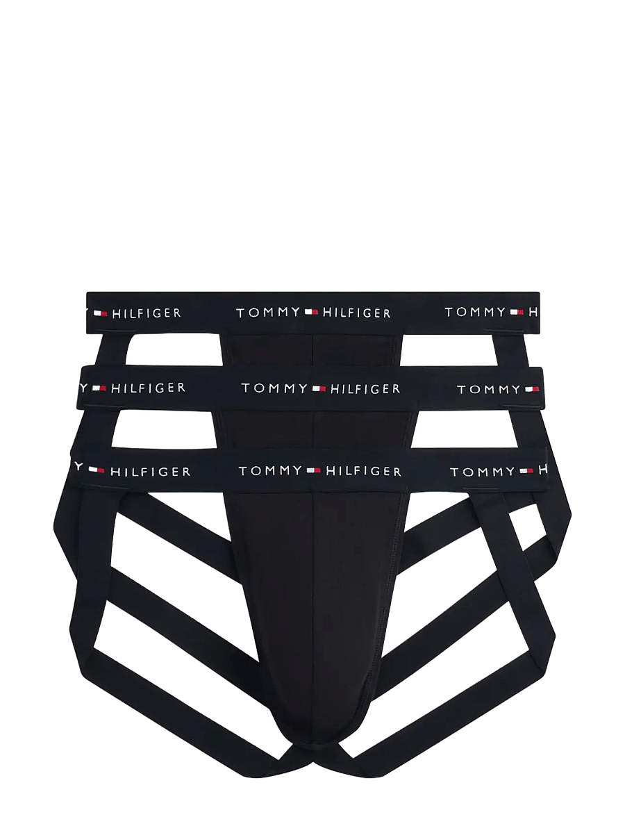 Tommy Hilfiger - 3-Pack Cotton Jockstrap - unterhosen im multipack - black black black - 1