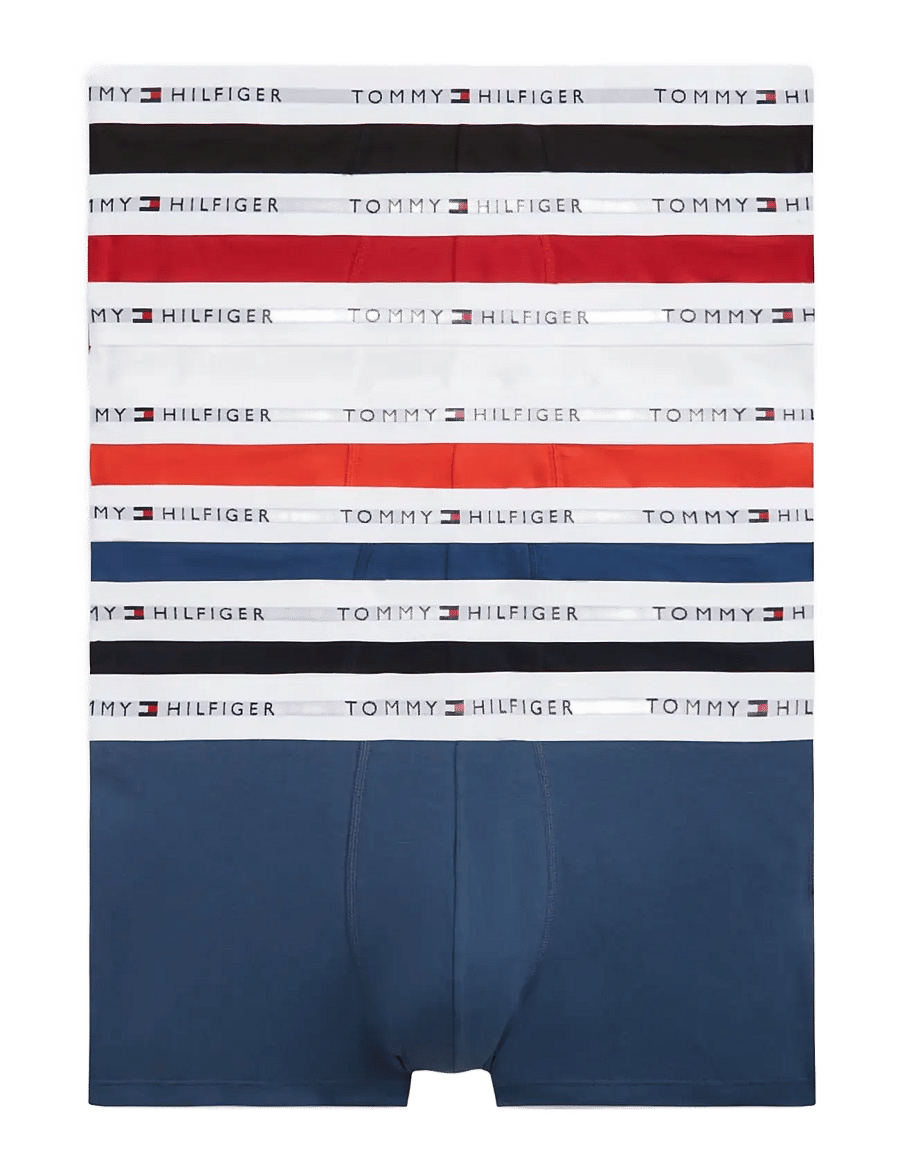 Tommy Hilfiger - 7-Pack Cotton Trunk - multipakk aluspüksid - bk md rd ag se ds sk bl j f r w - 1
