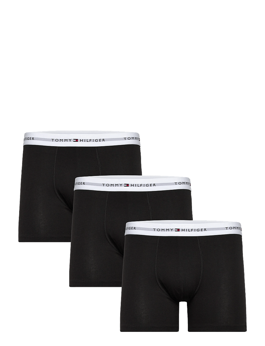 Tommy Hilfiger - 3P BOXER BRIEF WB - unterhosen im multipack - black black black white wb - 0