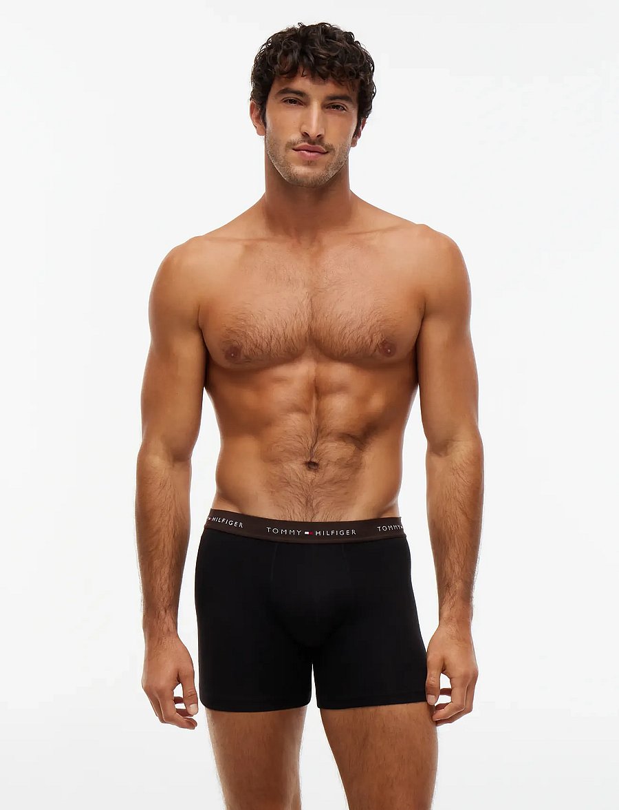 Tommy Hilfiger - 3P BOXER BRIEF WB - unterhosen im multipack - b util olive dark coffee dessert - 0