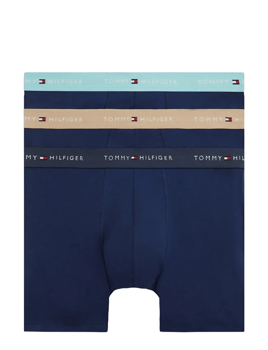 Tommy Hilfiger - 3P BOXER BRIEF WB - multipack kalsonger - ptch blu arc aqu des - 1