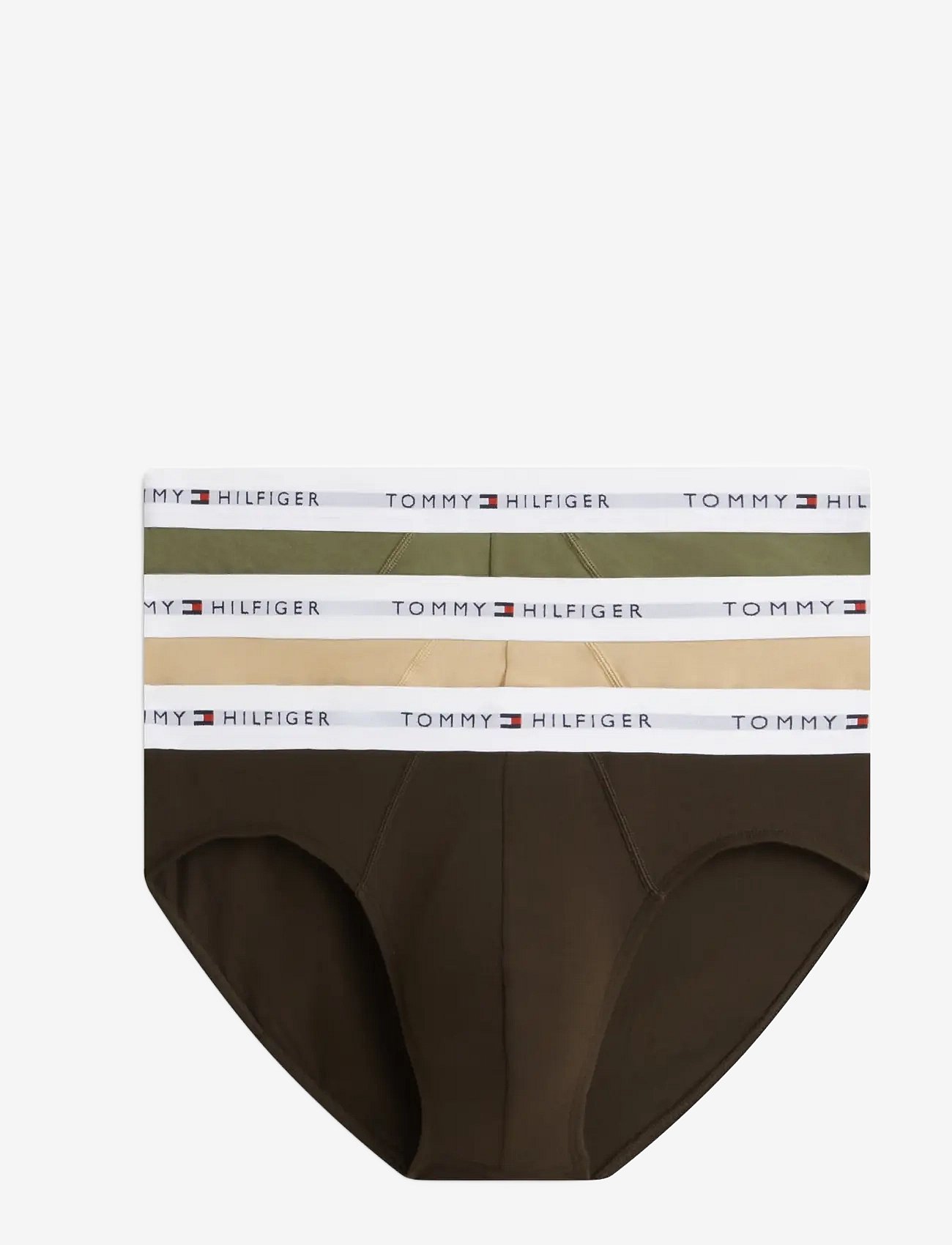 Tommy Hilfiger 3P Brief - Khaki green - XXL