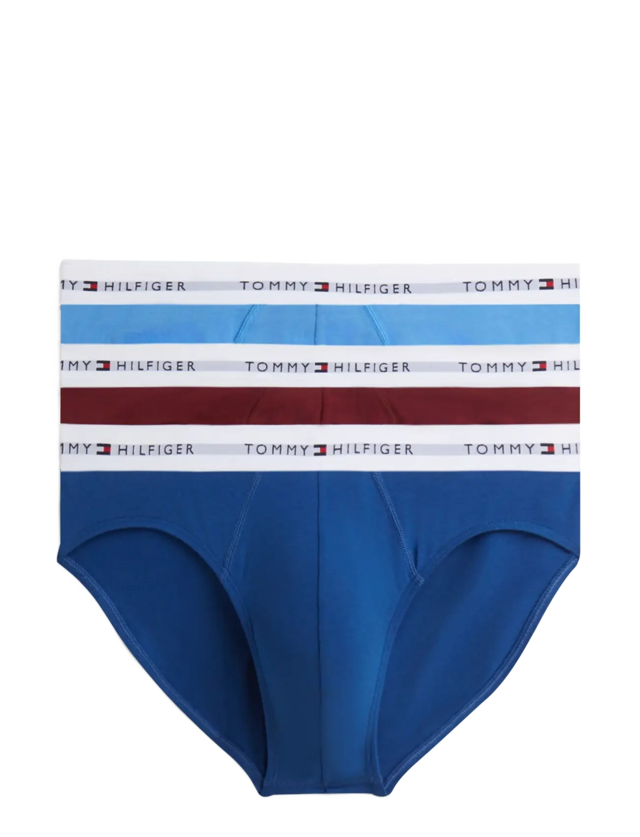 Tommy Hilfiger 3P BRIEF - Underbukser - OPULENT BLUE BURGUNDY BLUE SPELL / navy