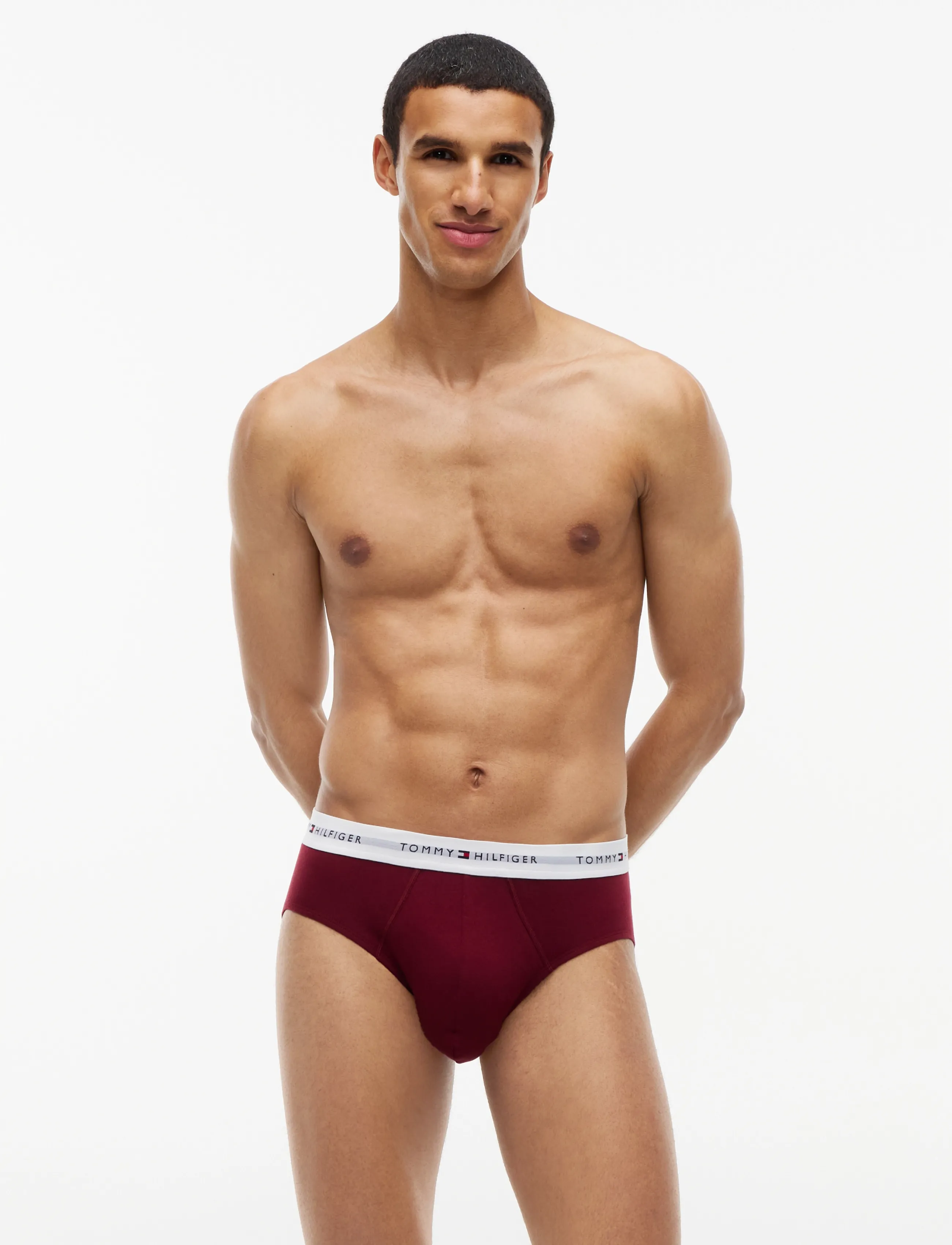 Tommy Hilfiger 3P BRIEF - Underbukser - OPULENT BLUE BURGUNDY BLUE SPELL / navy