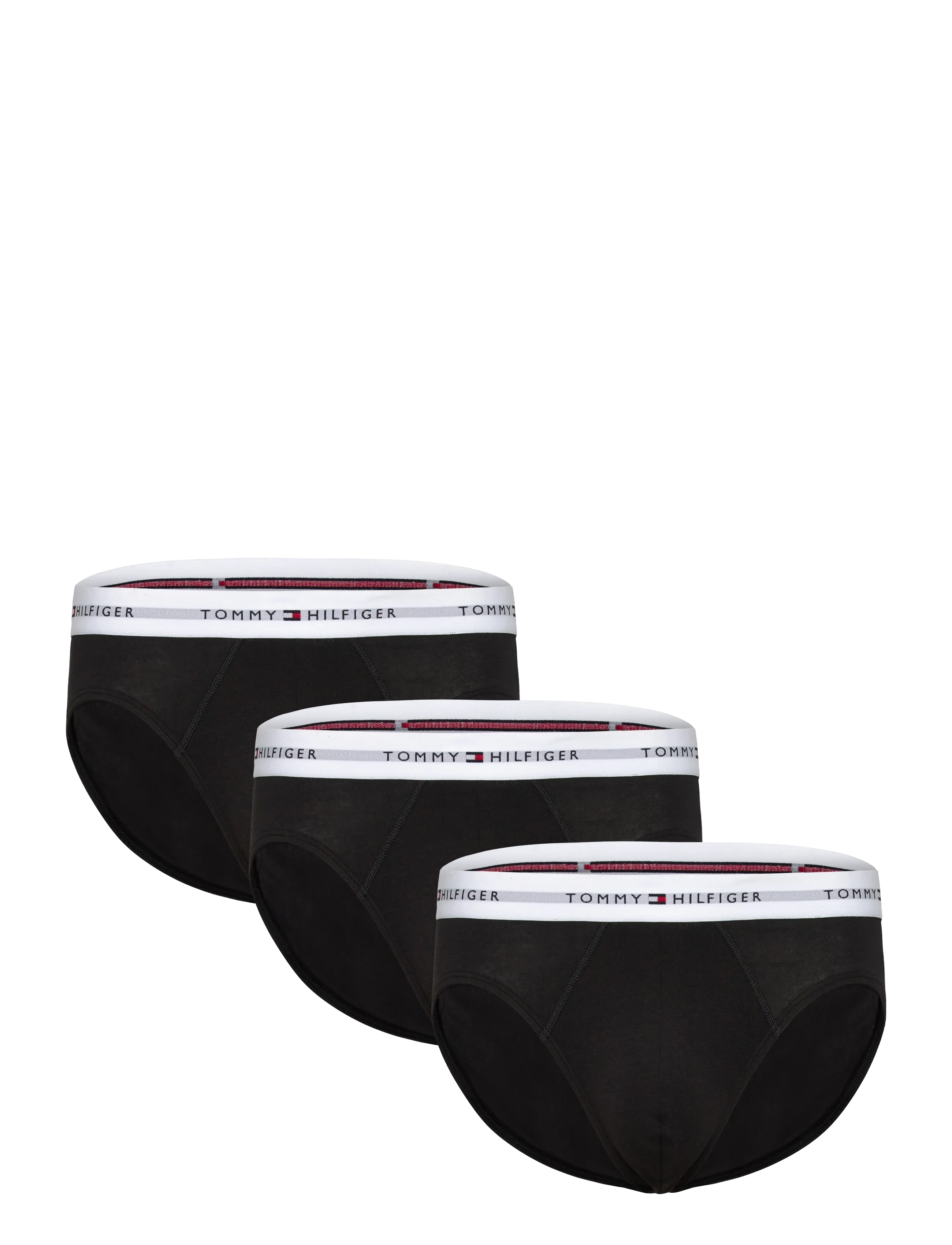 Tommy Hilfiger 3P BRIEF WB - Tommy Hilfiger - BLACK BLACK BLACK WHITE WB / black