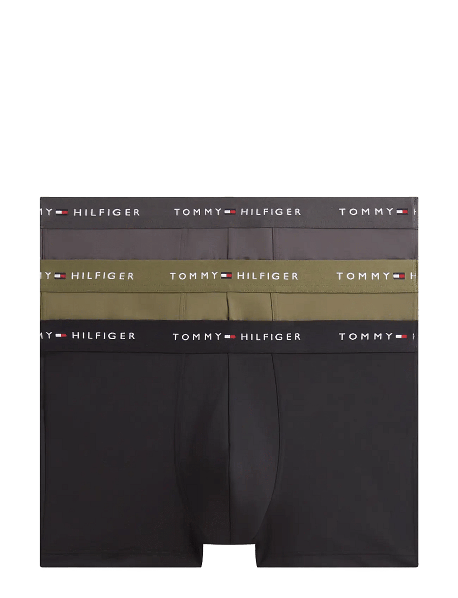 Tommy Hilfiger - 3P TRUNK - multipakk aluspüksid - black utility olive dark ash - 1