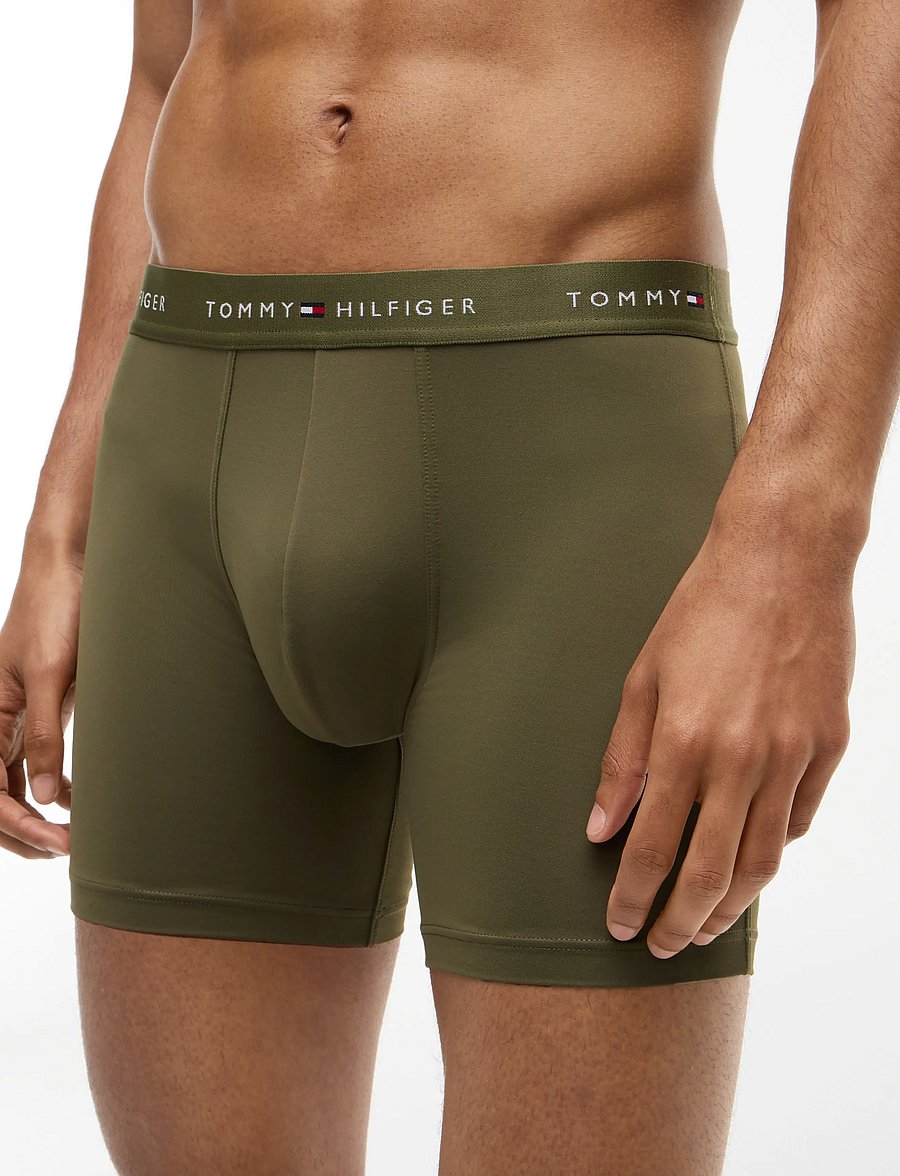 Tommy Hilfiger - 3P BOXER BRIEF DTM - multipack underpants - black utility olive dark ash - 3