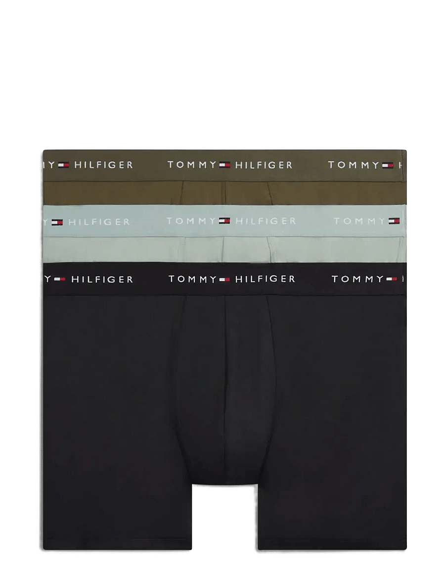 Tommy Hilfiger - 3P BOXER BRIEF DTM - multipakk aluspüksid - blk mnt gry arm grn - 1