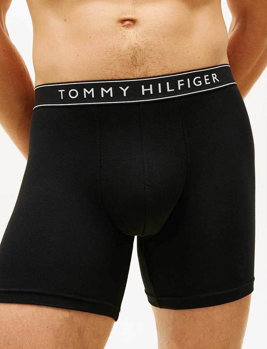 Tommy Hilfiger - 3P BOXER BRIEF - multipakk aluspüksid - blk time cobalt lght cast - 3