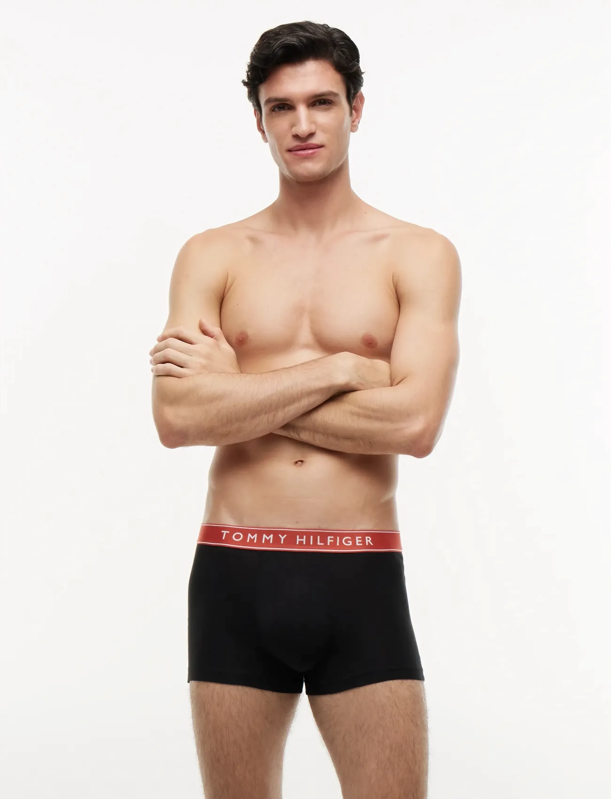 Tommy Hilfiger 3-Pack Cotton Trunk, Mænd, 3-Pak Trunks, Sort, Str: M