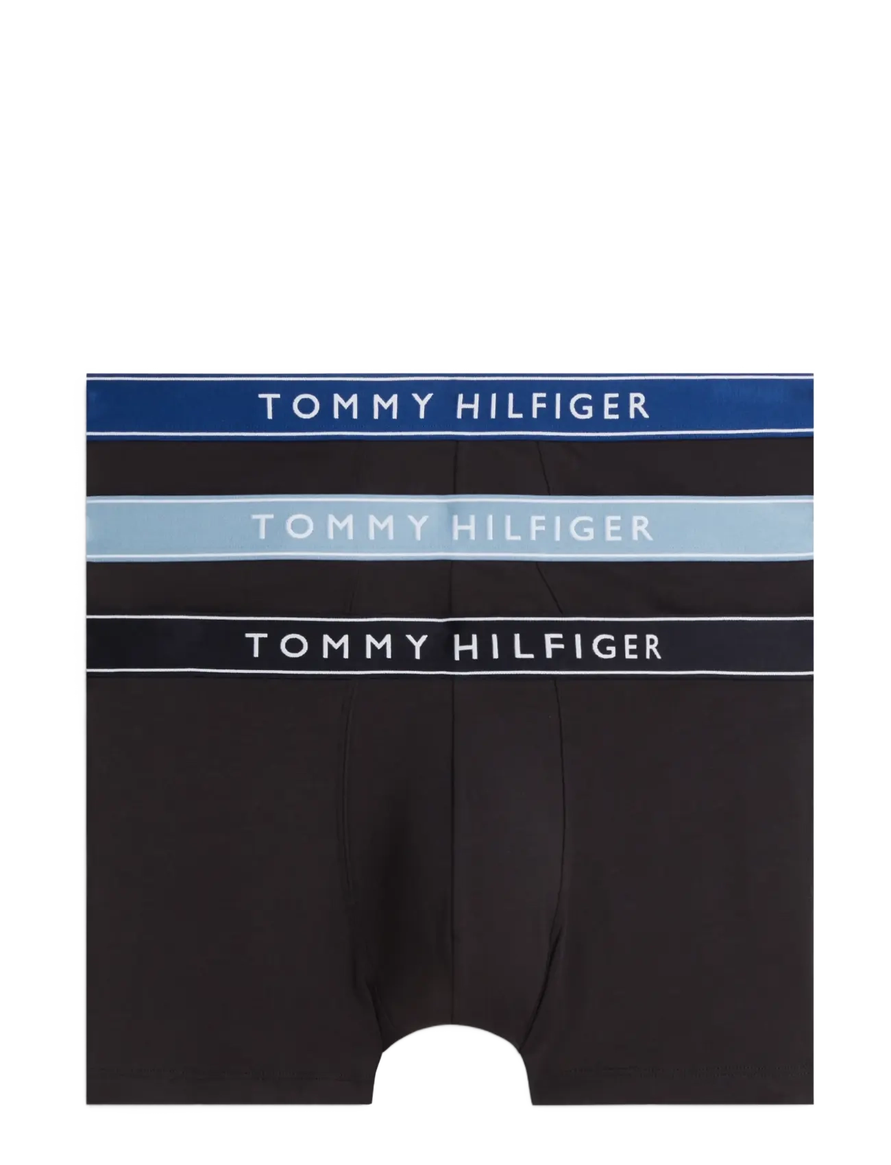 Tommy Hilfiger 3P TRUNK WB - Bokserid - B  NAVY BLUE OPUL BLUE BRISK BLUE / black