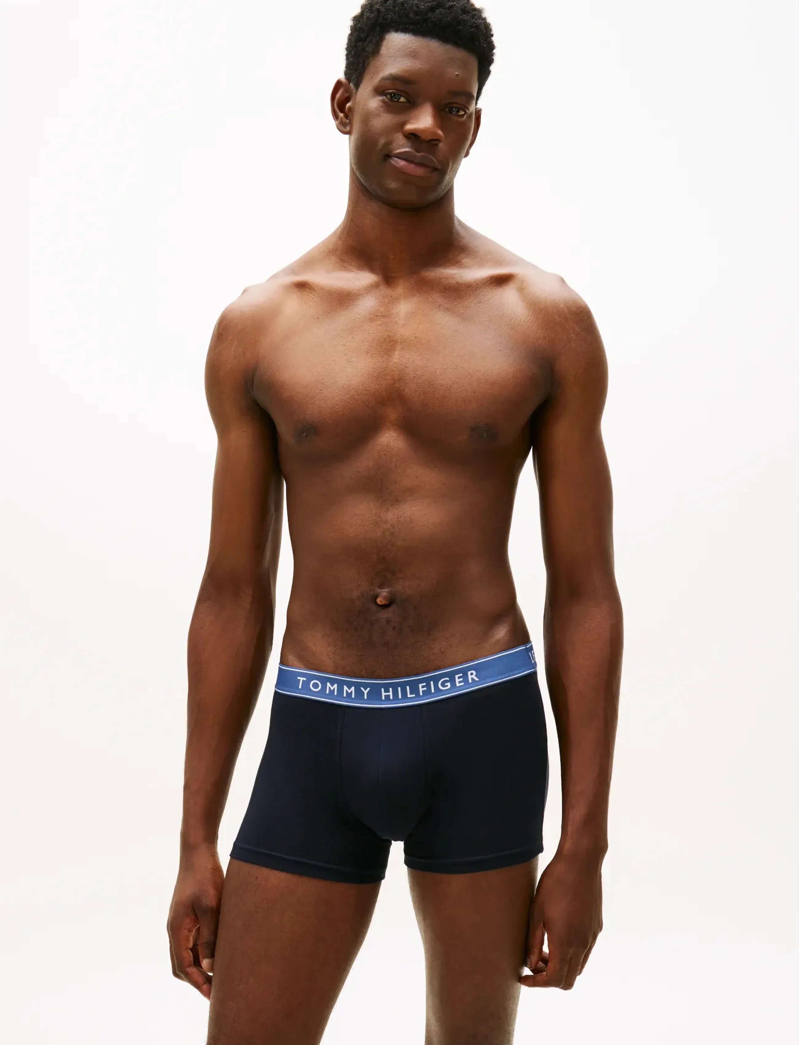 Tommy Hilfiger 3-Pack Cotton Trunk - Underwear - PLE PNK ANT SLVER AEG SEA / black