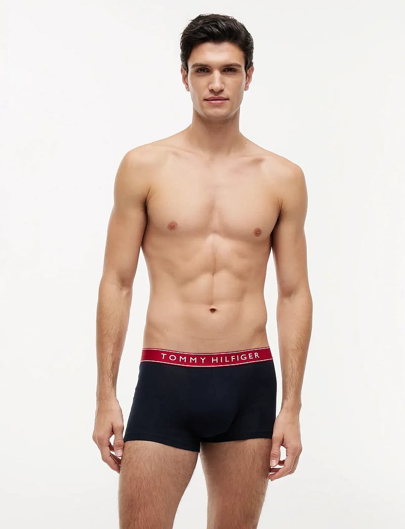 Tommy Hilfiger - 3P TRUNK WB - multipack kalsonger - th wht med red dsrt sky - 0