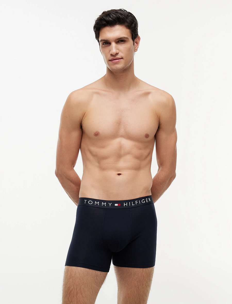 Tommy Hilfiger - 3-Pack Cotton Boxer Brief - navy blue navy blue navy blue - 0