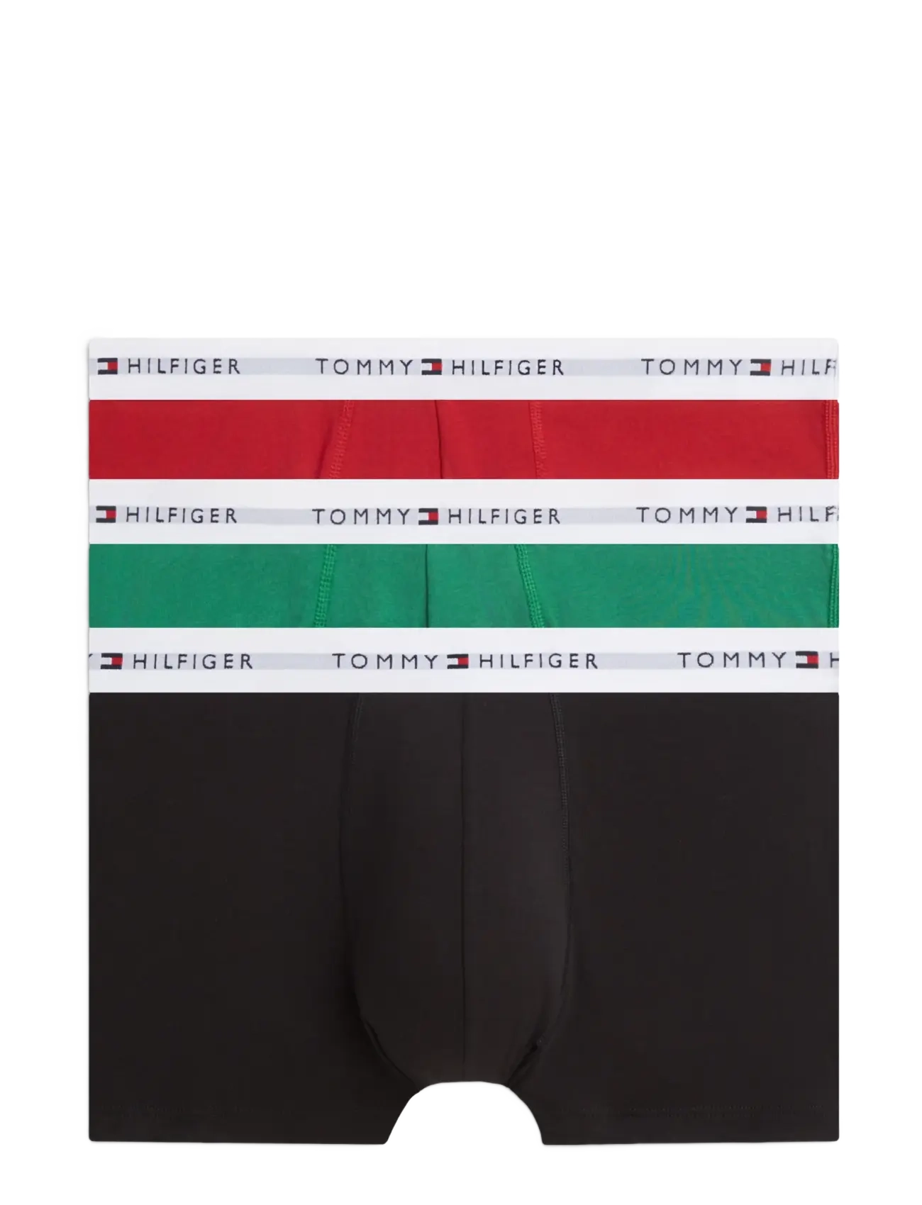 Tommy Hilfiger 3P TRUNK - Unterhosen - ALASKAN GREEN MEDIUM RED BLACK / green