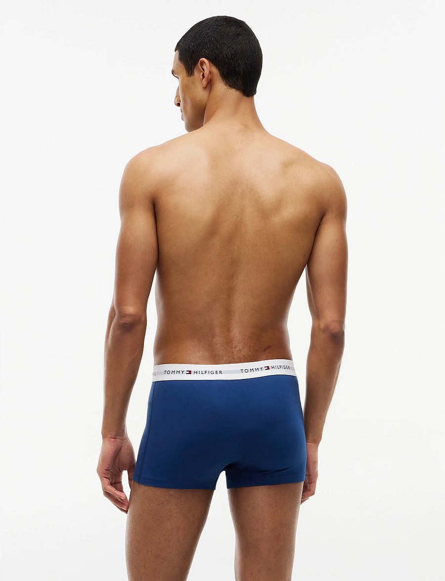 Tommy Hilfiger - 3P TRUNK - unterhosen im multipack - noble blue ice grey hthr blue jean - 5