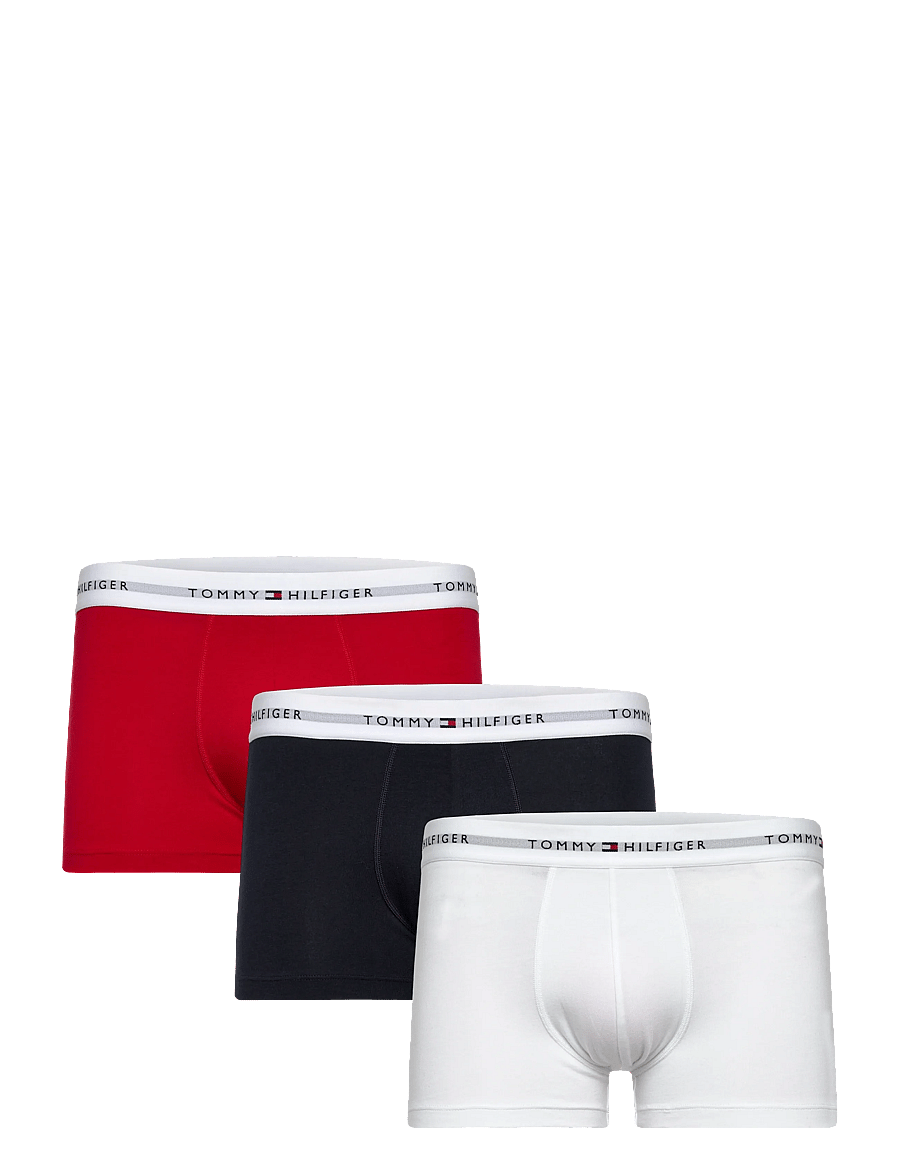 Tommy Hilfiger - 3P TRUNK - multipakk aluspüksid - primary red white desert sky - 0