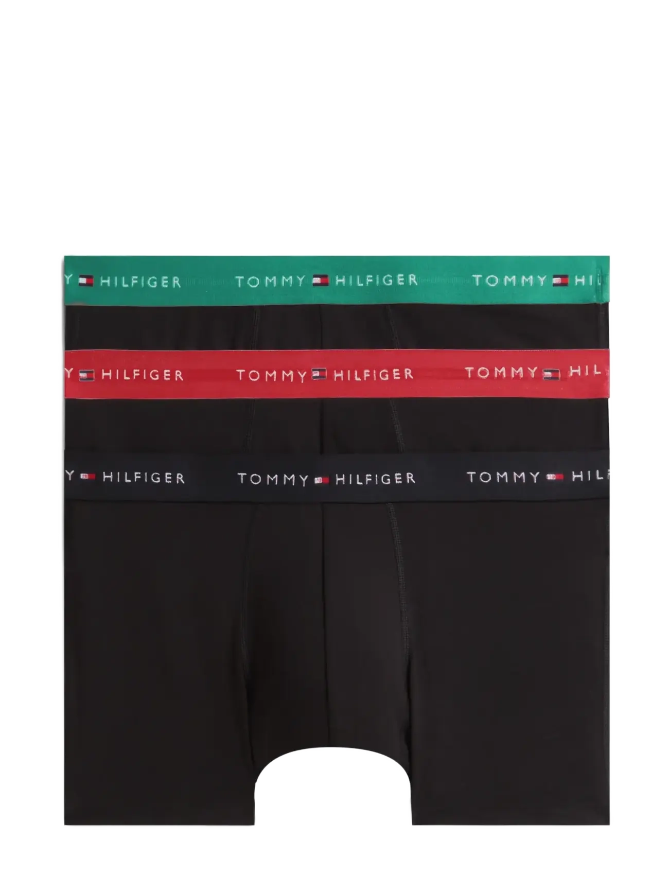 Tommy Hilfiger 3P TRUNK WB - Unterwäsche - B  ALASKAN GREEN MED RED BLACK / black