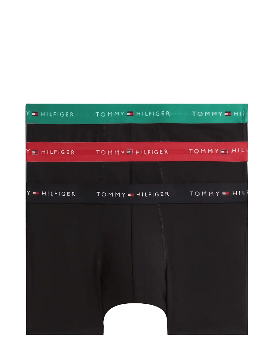 Tommy Hilfiger - 3P TRUNK WB - multipakk aluspüksid - b alaskan green med red black - 1