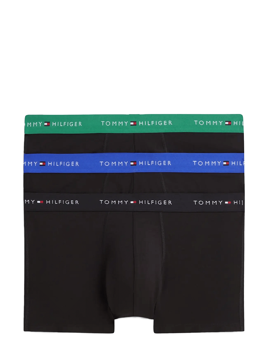 Tommy Hilfiger - 3P TRUNK WB - multipack underpants - b alaskan green black noble blue - 1