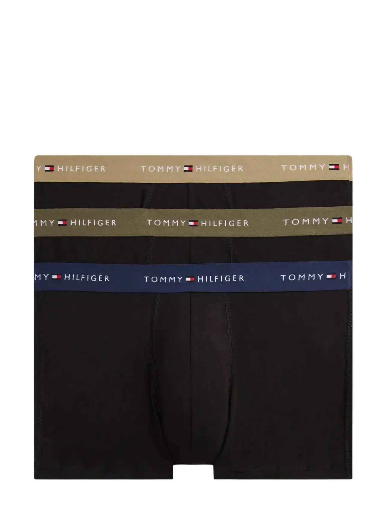 Tommy Hilfiger 3P TRUNK WB - Underbukser - ARM GRN WDG BLU PTCH BLU / black
