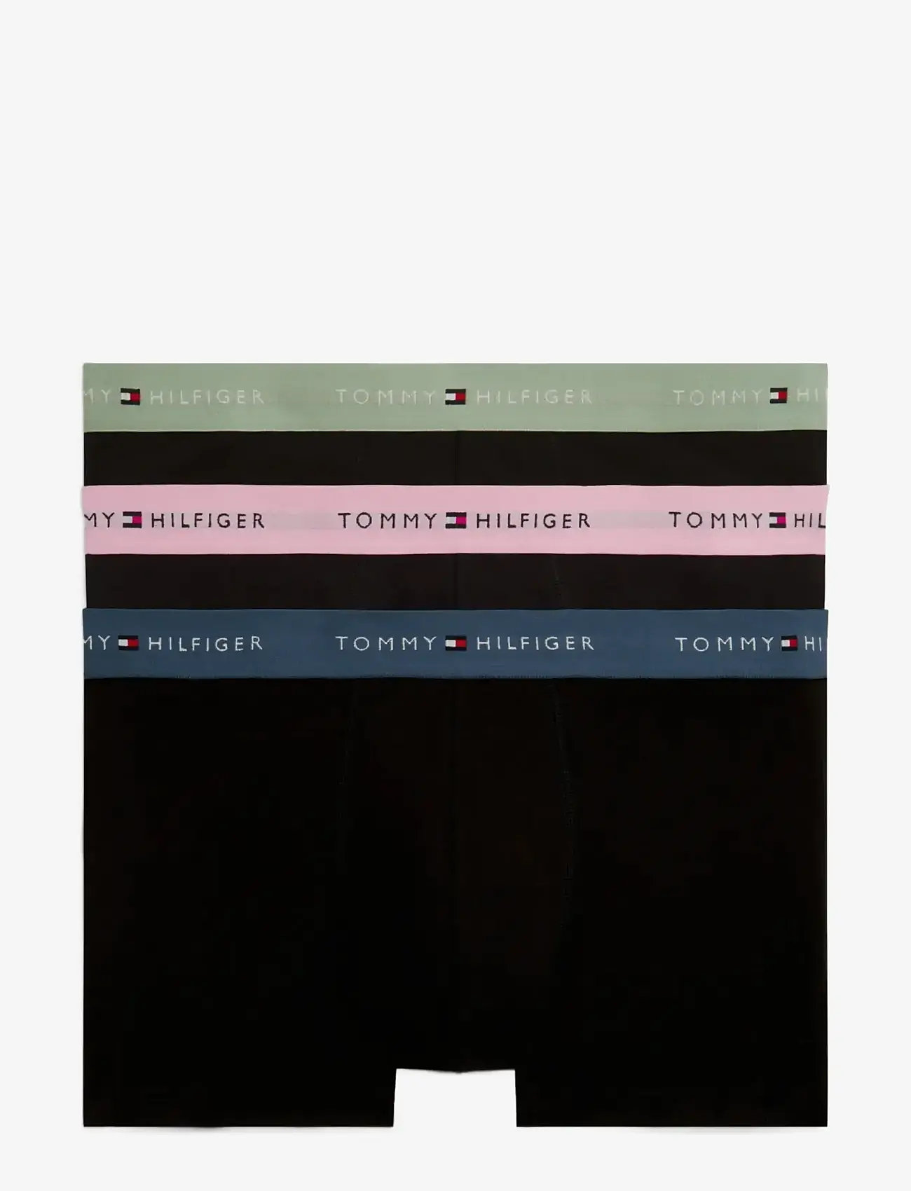 Tommy Hilfiger - 3P TRUNK WB - unterhosen im multipack - mnt gry cls pnk ag sea - 1