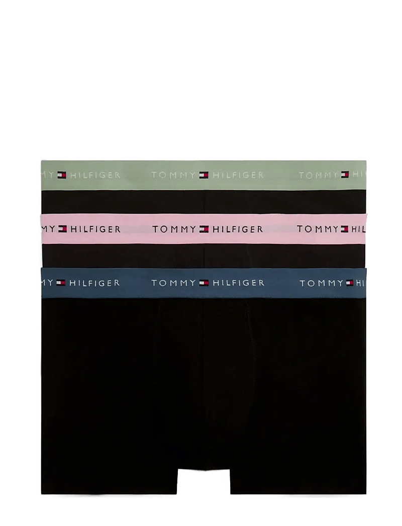 Tommy Hilfiger - 3P TRUNK WB - unterhosen im multipack - mnt gry cls pnk ag sea - 1