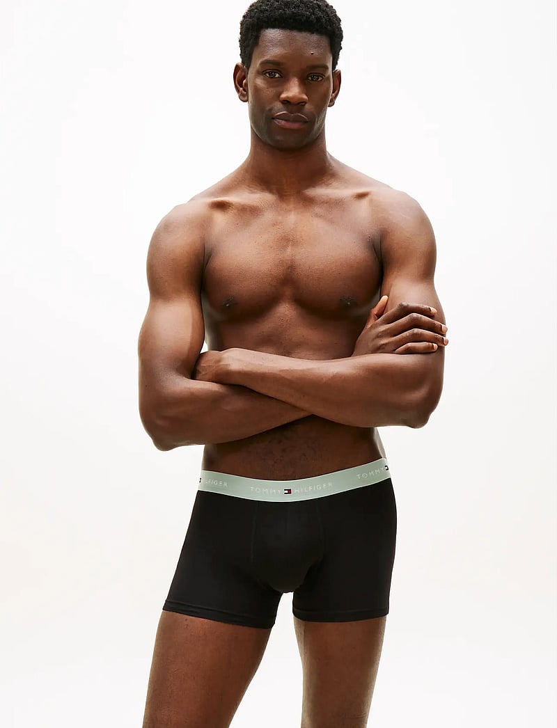 Tommy Hilfiger - 3P TRUNK WB - unterhosen im multipack - mnt gry cls pnk ag sea - 4