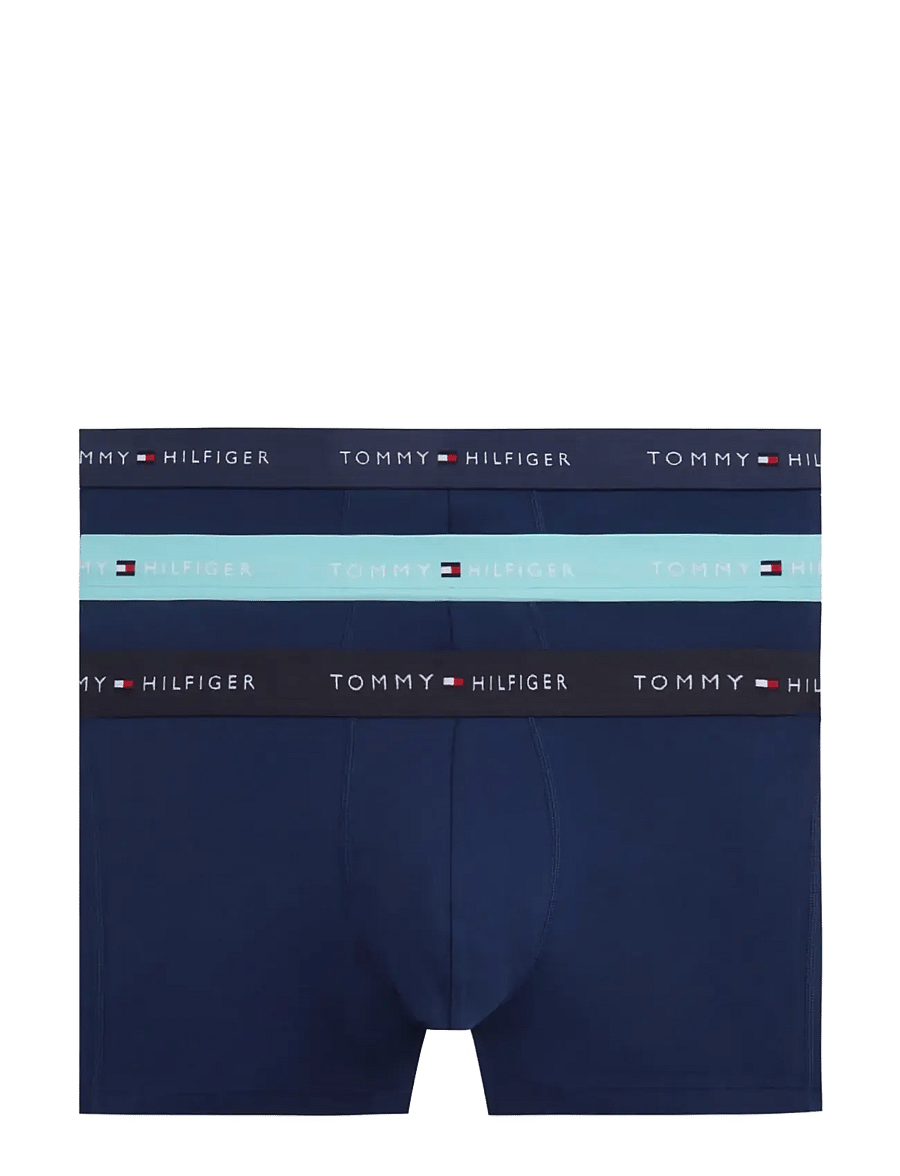 Tommy Hilfiger - 3P TRUNK WB - unterhosen im multipack - ptch blu arc aqu des - 1