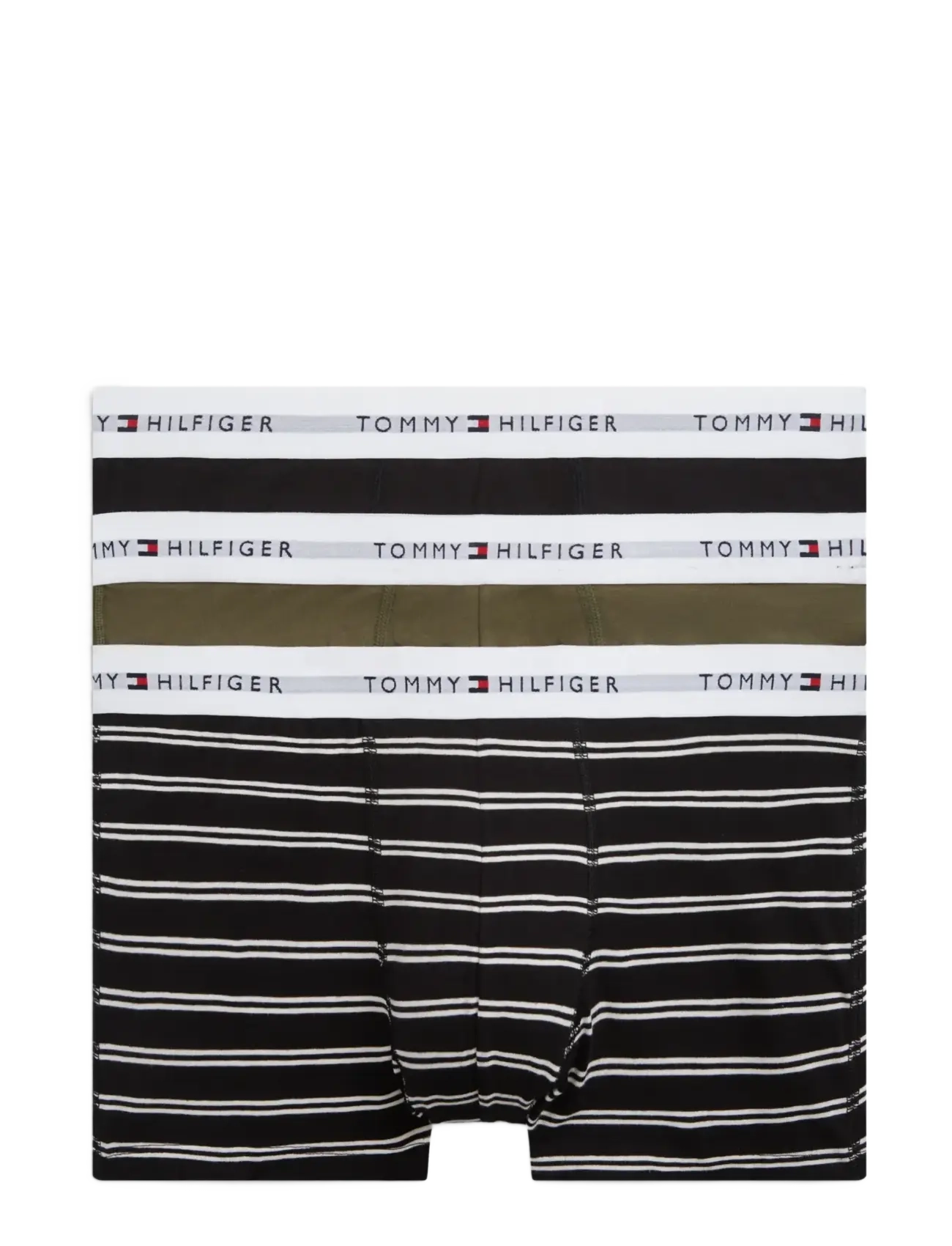 Tommy Hilfiger 3P TRUNK PRINT - Boxer briefs - BLK ARM GRN TRM STPE / black