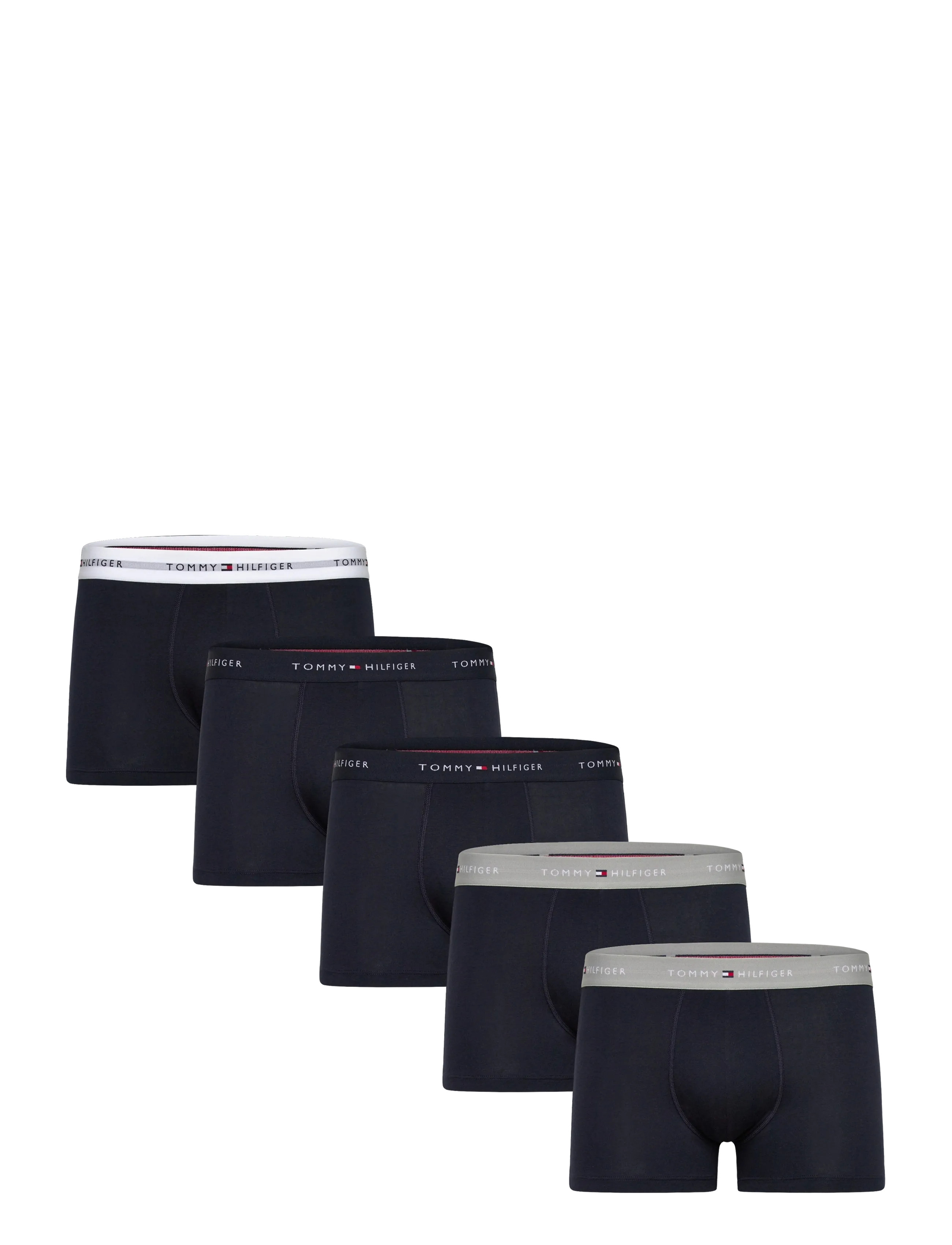 Tommy Hilfiger 5P TRUNK WB - Multipack-Unterwäsche - DES SKY ANTIQUE SILVER WHITE / navy
