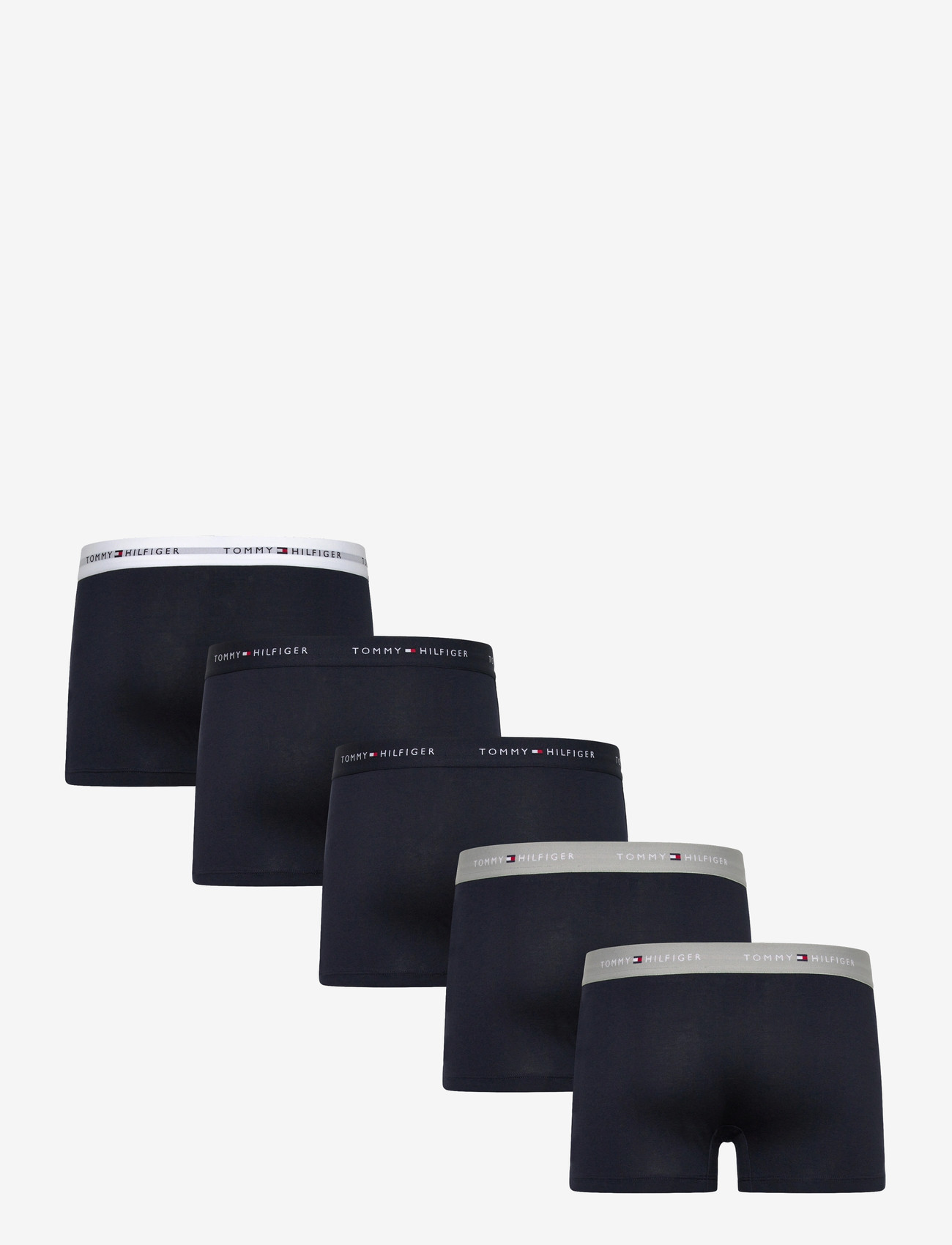 Tommy Hilfiger - 5P TRUNK WB - unterhosen im multipack - des sky antique silver white - 1