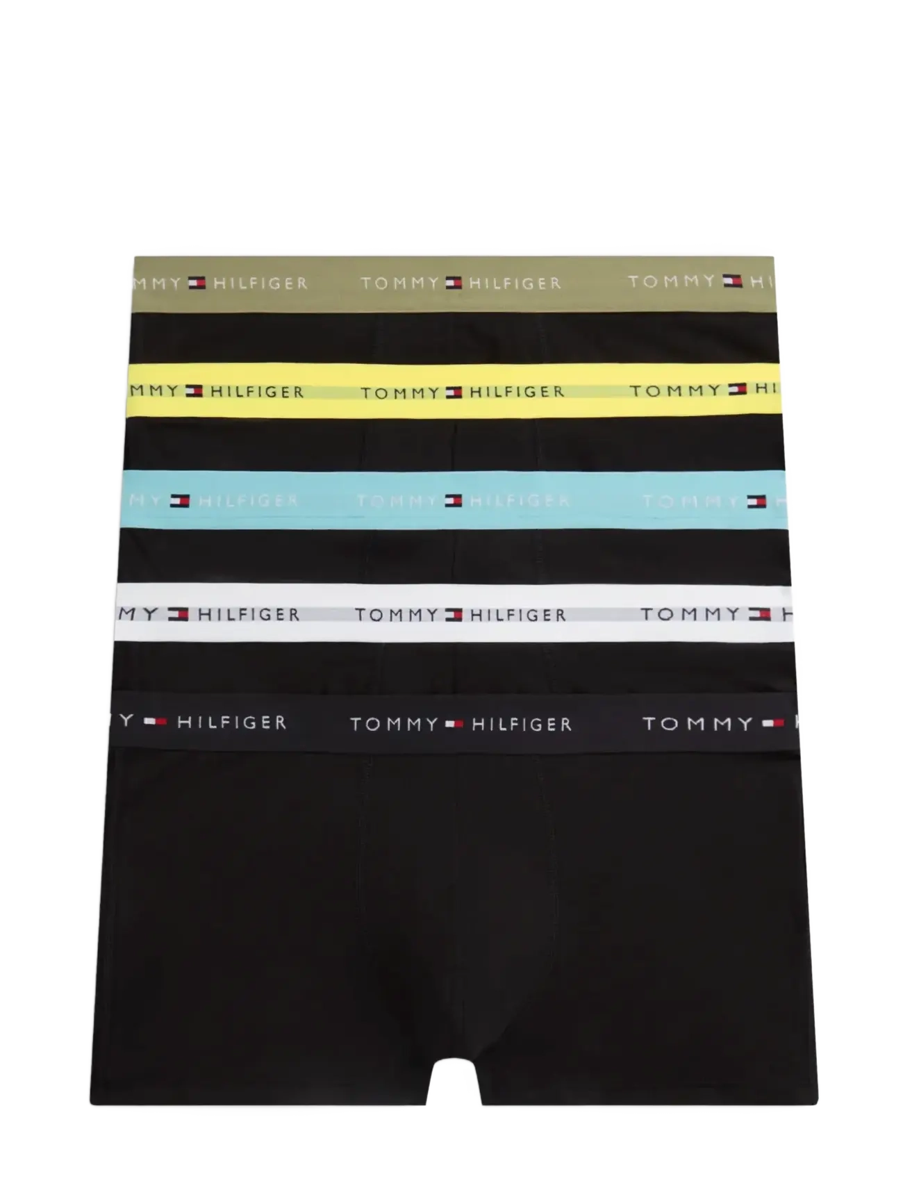 Tommy Hilfiger 5P TRUNK WB - Multipack undertøy - KY ST LM CRD BLK AR AQ WHT / black