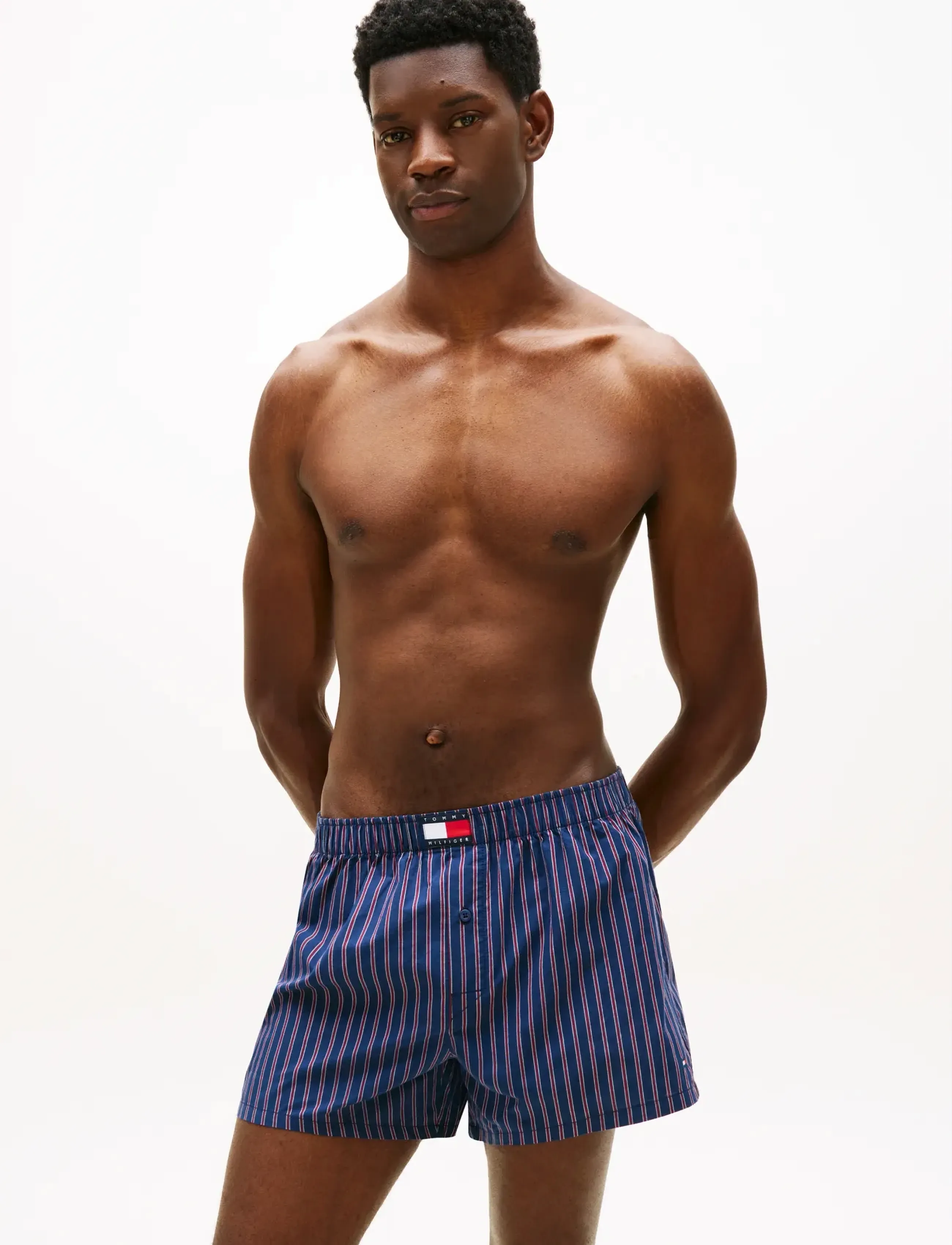 Tommy Hilfiger 3P WOVEN BOXER PRINT - Tommy Hilfiger - WND PN CHK RAS JUC RWB STPE / multi
