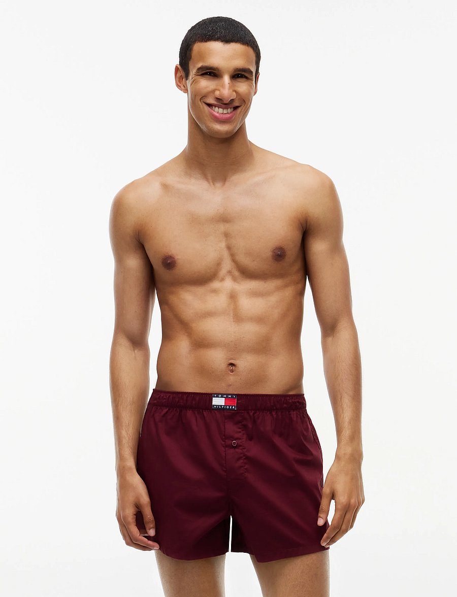 Tommy Hilfiger - 3P WOVEN BOXER PRINT - multipack kalsonger - burg opu blue ora strp rouge ithaca - 0