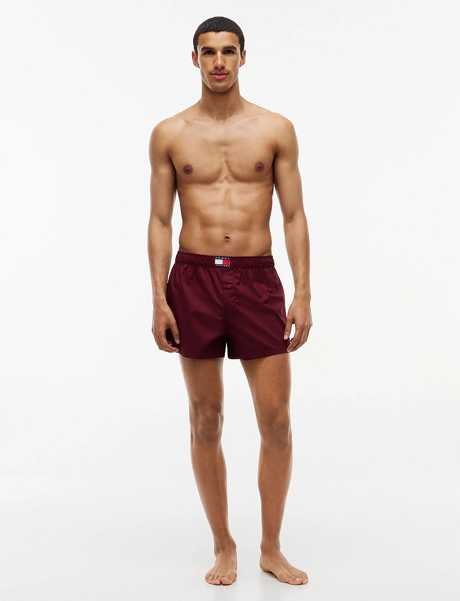Tommy Hilfiger - 3P WOVEN BOXER PRINT - multipack kalsonger - burg opu blue ora strp rouge ithaca - 2