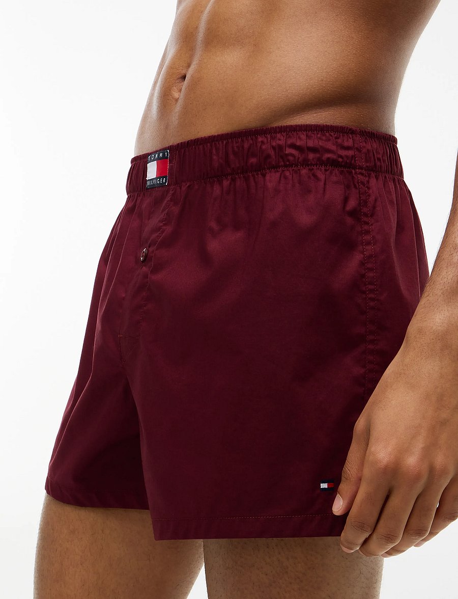 Tommy Hilfiger - 3P WOVEN BOXER PRINT - multipack kalsonger - burg opu blue ora strp rouge ithaca - 3