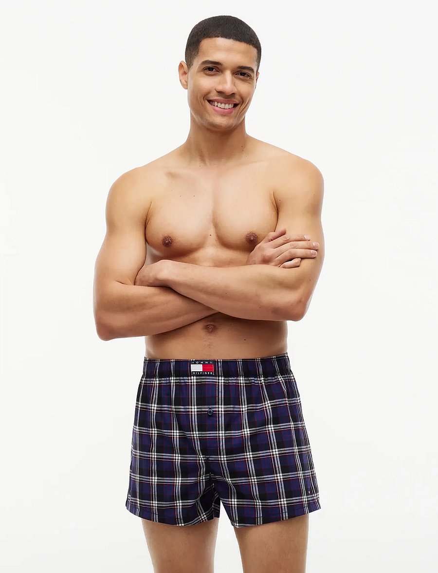Tommy Hilfiger - 3P WOVEN BOXER PRINT - unterhosen im multipack - nvy gl st pld blu ink rd gl pld cla - 0