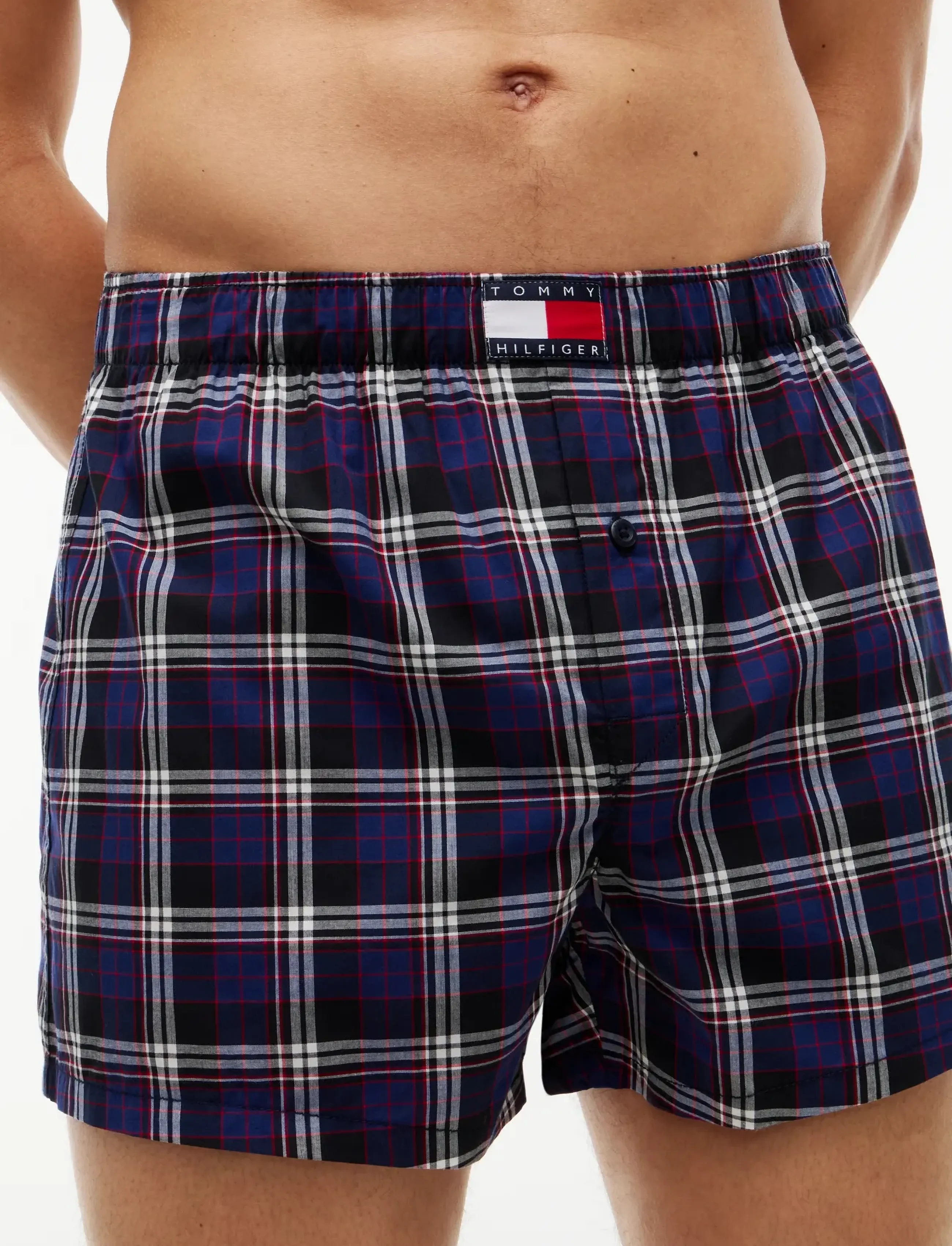 Tommy Hilfiger - 3P WOVEN BOXER PRINT - unterhosen im multipack - nvy gl st pld blu ink rd gl pld cla - 3