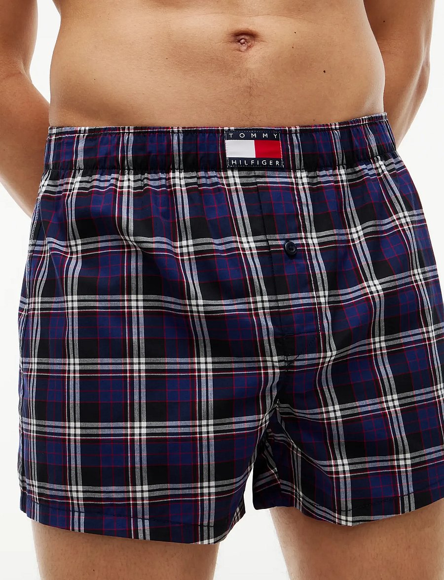 Tommy Hilfiger - 3P WOVEN BOXER PRINT - unterhosen im multipack - nvy gl st pld blu ink rd gl pld cla - 3
