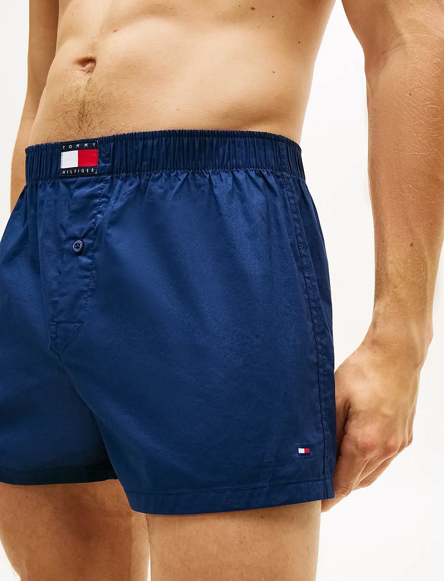 Tommy Hilfiger - 3P WOVEN BOXER PRINT - multipack kalsonger - kp bl str ptch blu th scpt geo - 3