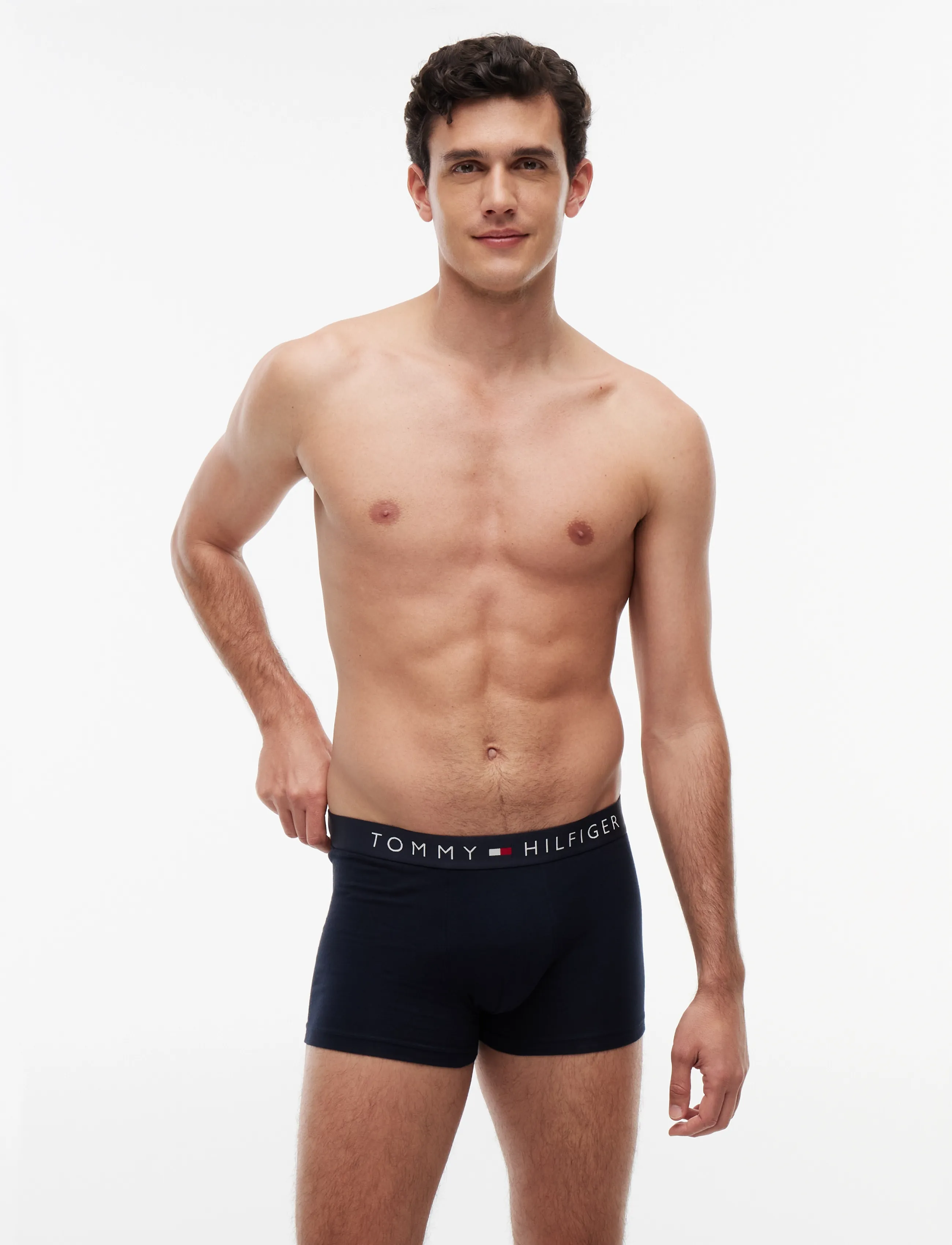 Tommy Hilfiger 3P Trunk, Mænd, 3-Pak Trunks, Navy, Str: L
