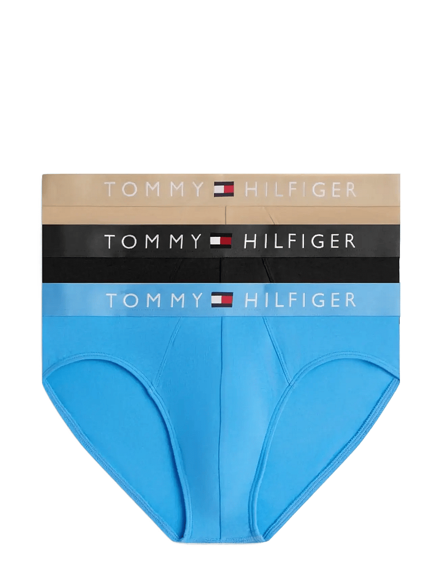Tommy Hilfiger - 3P BRIEF - unterhosen im multipack - blk desert cop blu - 1