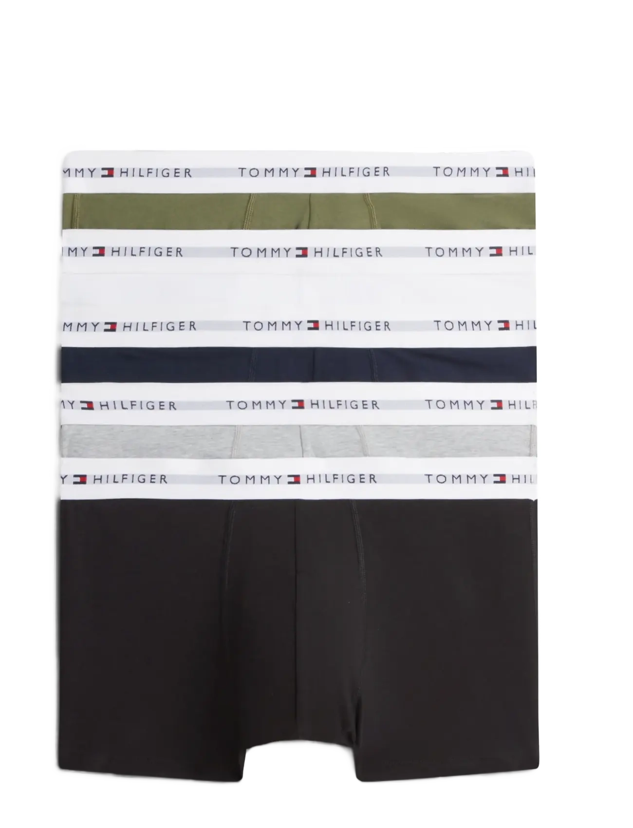 Tommy Hilfiger 5P TRUNK - Underpants - UT OL LT GR HTH BLK WHT CRB NV / green